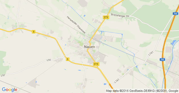 Karte Retzow bei Nauen