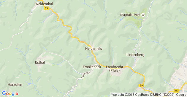 Karte Neidenfels in der Pfalz