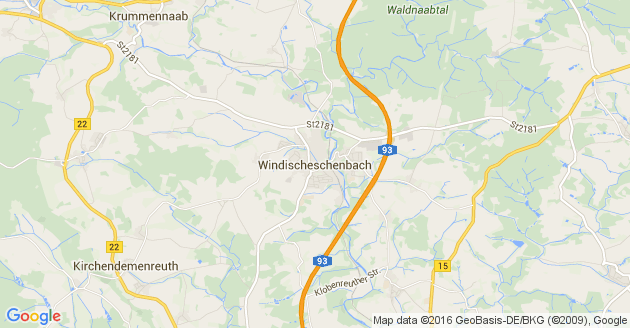Karte Windischeschenbach