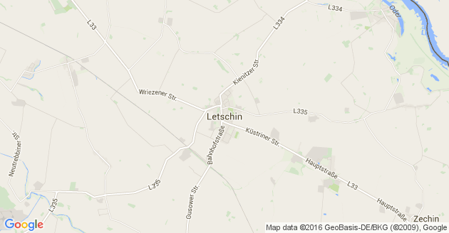 Karte Letschin