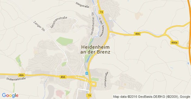 Karte Heidenheim an der Brenz