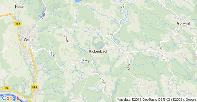 Karte Rickenbach