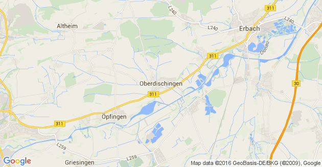 Karte Oberdischingen
