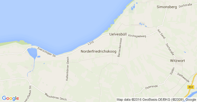 Karte Norderfriedrichskoog
