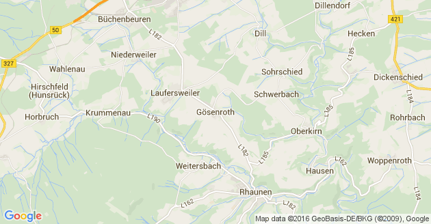 Karte Gösenroth