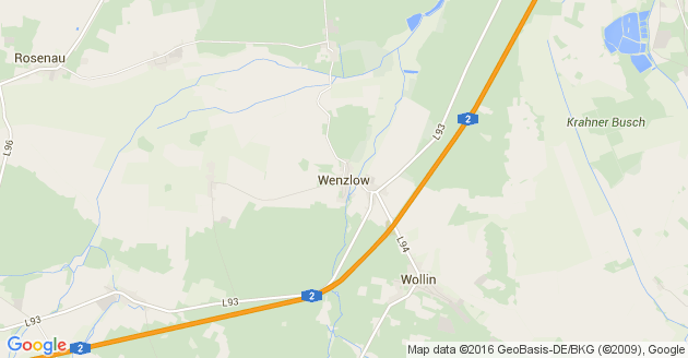 Karte Wenzlow
