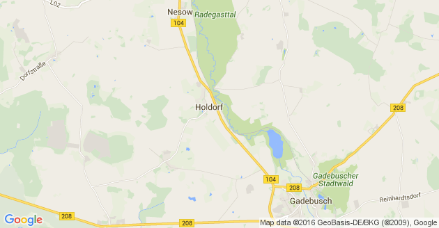 Karte Holdorf bei Gadebusch