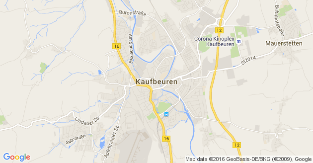 Karte Kaufbeuren