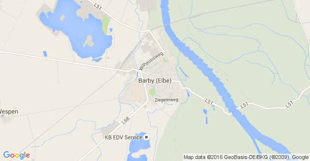 Karte Barby an der Elbe