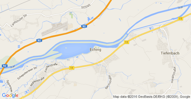 Karte Eching in Niederbayern