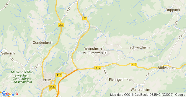 Karte Weinsheim in der Eifel