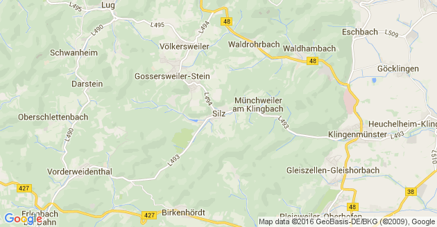 Karte Silz in der Pfalz