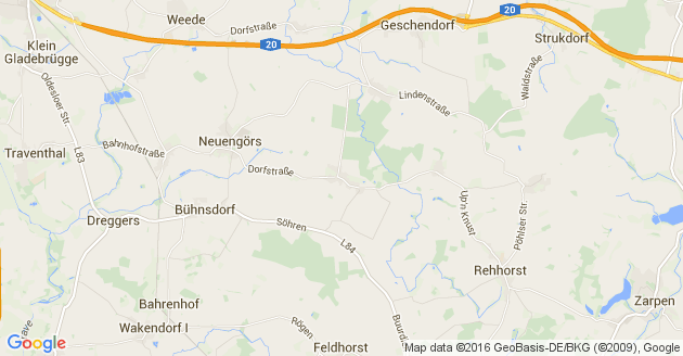 Karte Stubben bei Bad Oldesloe