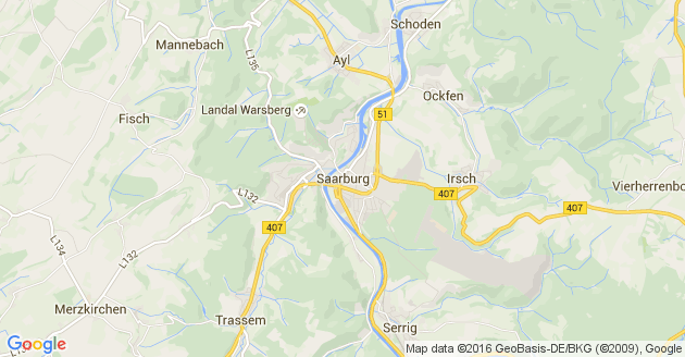 Karte Saarburg