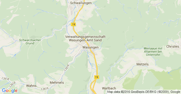 Karte Wasungen