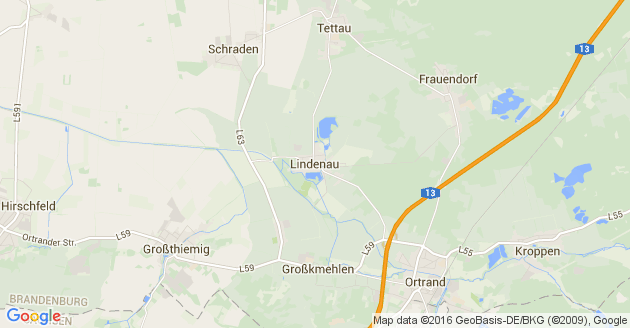 Karte Lindenau in der Oberlausitz