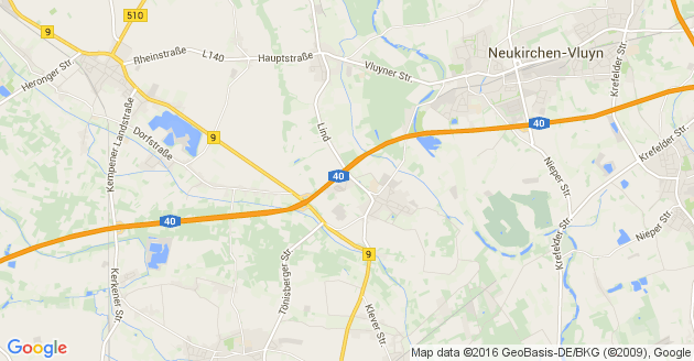 Karte Kleve am Niederrhein