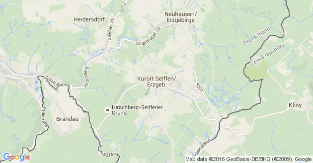 Karte Kurort Seiffen im Erzgebirge