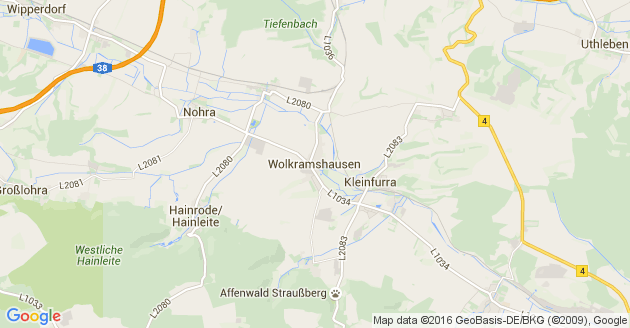 Karte Wolkramshausen         