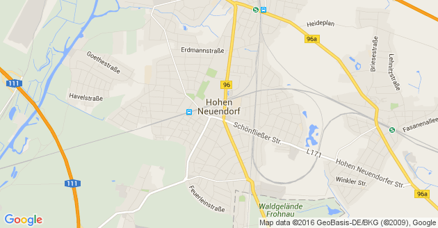 Karte Hohen Neuendorf