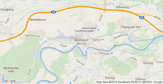 Karte Taufkirchen Kreis Mühldorf am Inn
