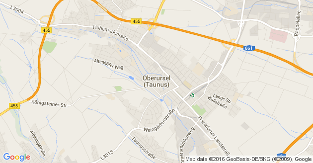 Karte Oberursel im Taunus    