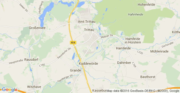 Karte Hamberge in Holstein