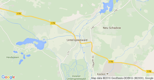 Karte Unterspreewald