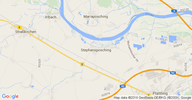 Karte Stephansposching