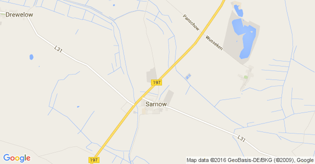 Karte Butzow bei Anklam