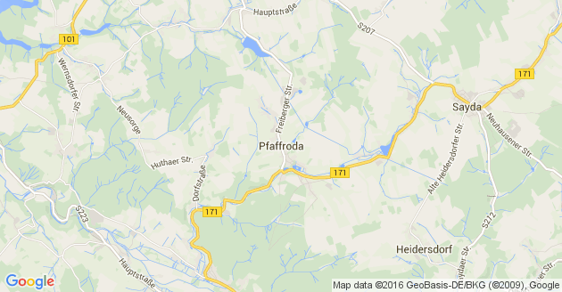 Karte Pfaffroda