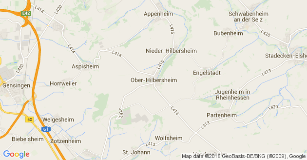 Karte Ober Hilbersheim