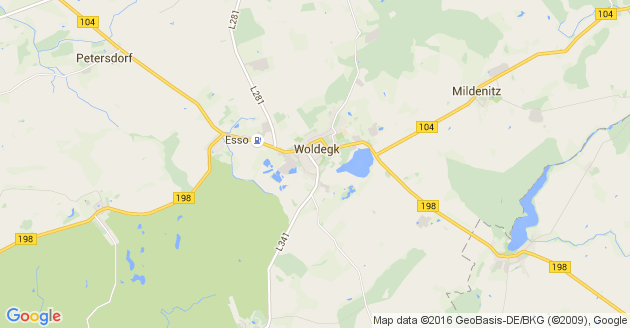 Karte Goldberg in Mecklenburg