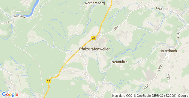 Karte Pfalzgrafenweiler