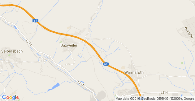 Karte Dörrebach im Hunsrück