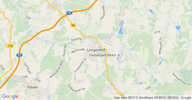 Karte Lengenfeld im Vogtland