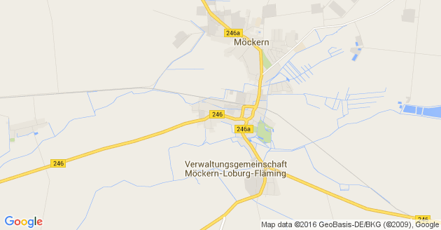 Karte Möckern bei Magdeburg