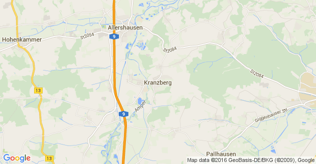 Karte Kranzberg Kreis Freising