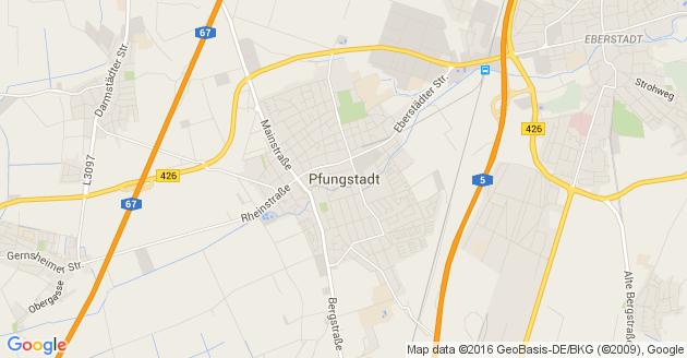 Karte Pfungstadt