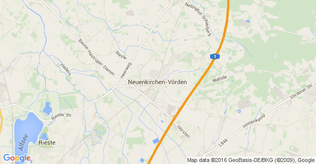 Karte Neuenkirchen bei Horneburg an der Niederelbe