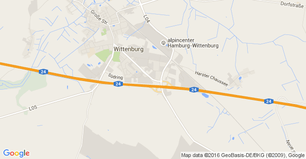 Karte Bobzin bei Hagenow