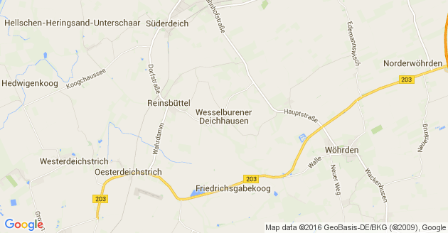 Karte Wesselburener Deichhausen