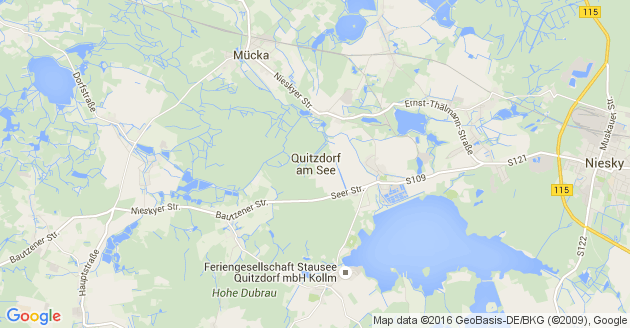 Karte Quitzdorf am See