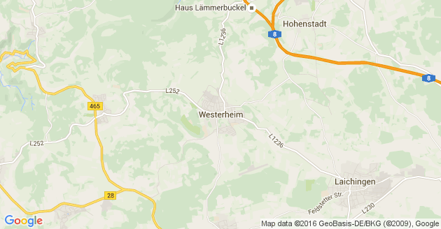 Karte Westerheim in Württemberg