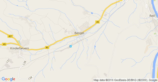 Karte Bengel an der Mosel