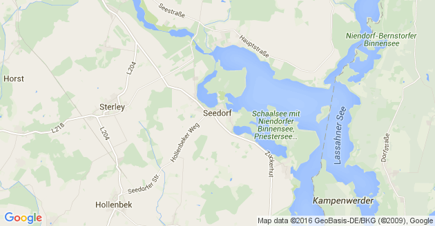 Karte Seedorf in Lauenburg