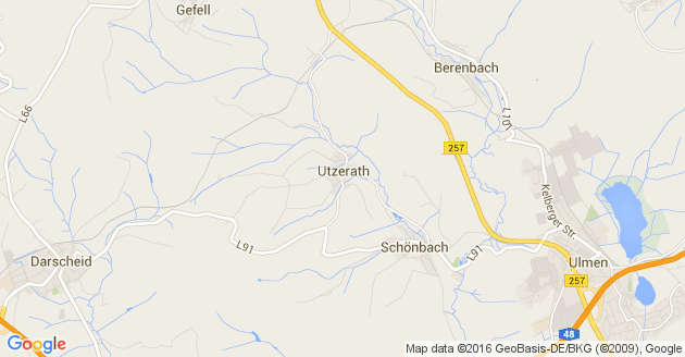 Karte Darscheid Kreis Daun   