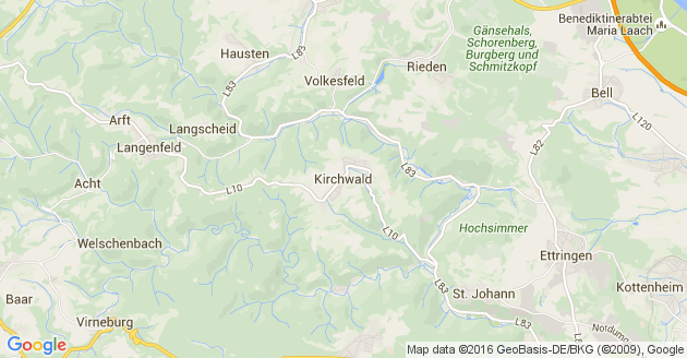 Karte Kirchwald