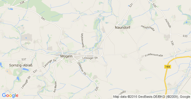 Karte Mügeln bei Oschatz