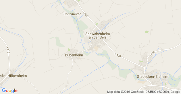 Karte Bubenheim in Rheinhessen